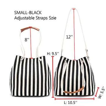 Bydenwely Women's Stylish Canvas Summer Tote Bag