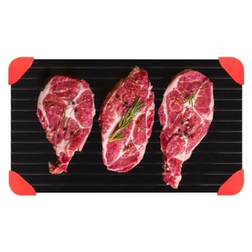 LOMUTY Quick Thaw Defrosting Tray - Fast & Safe Defrosting for Meats