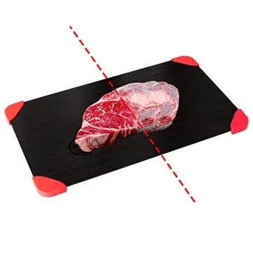 LOMUTY Quick Thaw Defrosting Tray for Quick Meat Thawing
