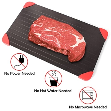 LOMUTY Quick Thaw Defrosting Tray for Quick Meat Thawing