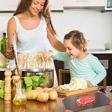 LOMUTY Quick Thaw Defrosting Tray for Quick Meat Thawing