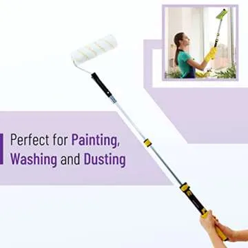 Bates- Extension Pole, 3 Ft Pole, Telescoping Pole, Paint Pole, Extendable Pole, Paint Roller Extension Pole, Painters Pole, Extension Handle, Telescoping Handle, Telescoping Paint Roller Pole…