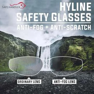 SAFE HANDLER Hyline Safety Glasses, Anti Fog, 144 Pack
