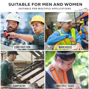 SAFE HANDLER Hyline Anti Fog Clear Safety Glasses, 144 Pack, ANSI Z87.1, Impact Resistant, Polycarbonate Lens, Anti-Scratch