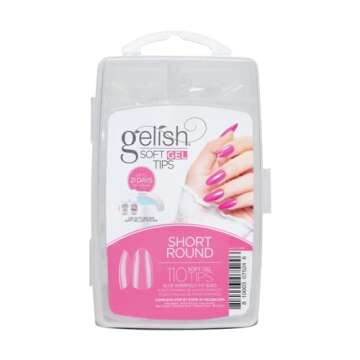 Gelish Soft Gel Tips – Professional Quality Press on Nails Extension for Strong, Long-Lasting Mani...