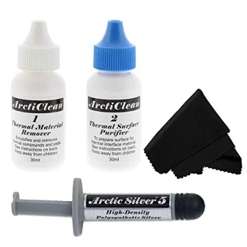 Arctic Silver 5 Thermal Cooling Compound Paste 3.5g High-Density Polysynthetic Silver (Arctic Clean ...