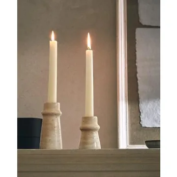 Vixdonos Natural Stone Candle Holders for Elegant Decor