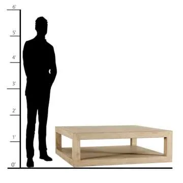 50 Inch Peking Grand Framed Coffee Table - Stylish Versatile Decor