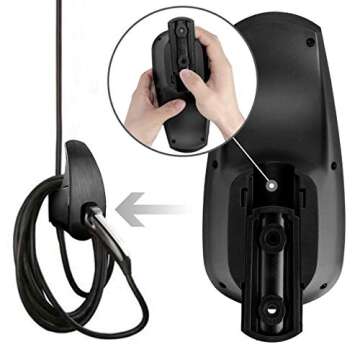 Charging Cable Organizer for Tesla,Wall Mount Connector Holder, Charger Cable Holder Adapter with Chassis Bracket,Compatible with Model 3/S/Y/X,Black