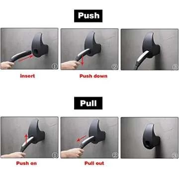 Charging Cable Organizer for Tesla,Wall Mount Connector Holder, Charger Cable Holder Adapter with Chassis Bracket,Compatible with Model 3/S/Y/X,Black