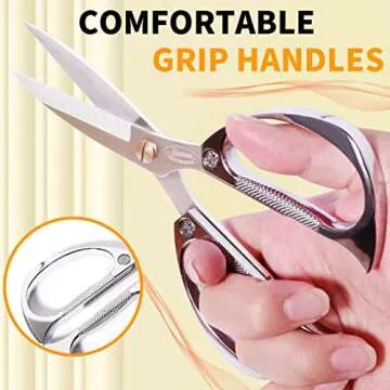 Newness Kitchen Shears - Durable Stainless Steel Scissors