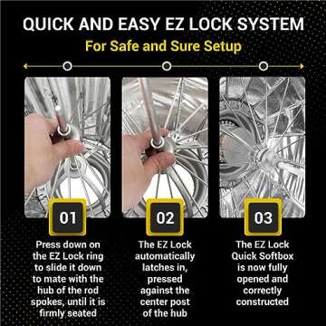 Glow EZ Lock 28" Deep Parabolic Quick Softbox, 16-Sided Parabolic Softbox Opens Up and Closes Down 'Umbrella' Style, this Bowens Mount Softbox with Quick Speedring Swap is an Ideal Speedlight Soft box