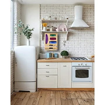 Orikithem 6-in-1 Foil and Plastic Wrap Organizer