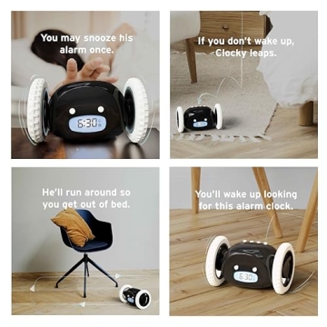 Loud Alarm Clock for Heavy Sleepers – CLOCKY