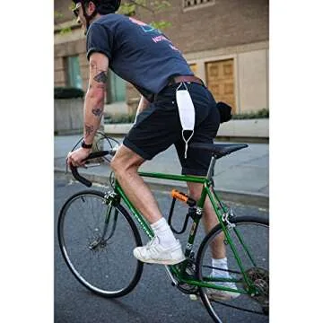 Kryptonite Transit FlexFrame-U Bracket Bike Lock Mount, Lightweight Mounting Bracket for Kryptonite U-Locks 13mm-16mm Shackles, Bicycle Attachment Accessory,Black