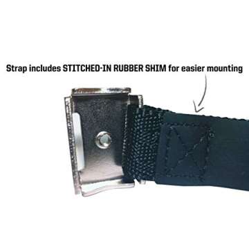 Kryptonite Transit FlexFrame-U Bracket Bike Lock Mount, Lightweight Mounting Bracket for Kryptonite U-Locks 13mm-16mm Shackles, Bicycle Attachment Accessory,Black