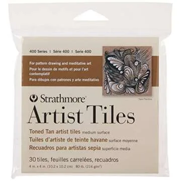 Strathmore 400 Series Toned Tan Artist Tiles - 30 Sheets of Recycled Perfection