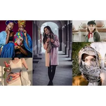 53” Large Head Scarf for Women - Silk Satin Scarf for Hair Wrapping at Night Bandana Square Scarf for Sleeping (Cashew nut B)