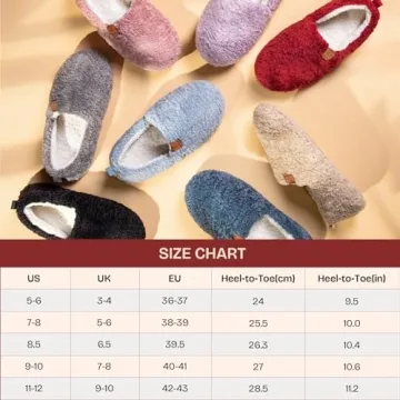 Cozy Memory Foam Slippers for Women, Black