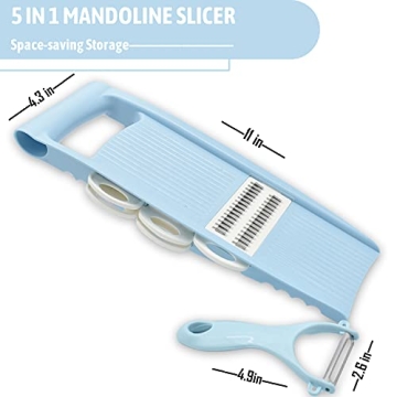 NACOLUS 5 in 1 Mandoline Slicer for Efficient Meal Prep