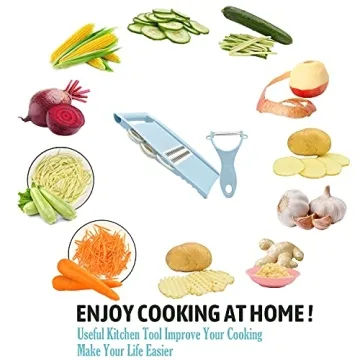 NACOLUS 5 in 1 Mandoline Slicer for Efficient Meal Prep