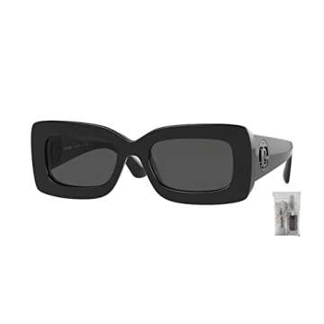 BURBERRY Astrid BE4343 Black/Dark Grey Sunglasses Bundle