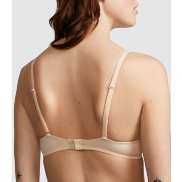 Victoria's Secret Pink Wear Everywhere Push Up Bra, Padded, Smoothing, Bras for Women, Beige (34B)