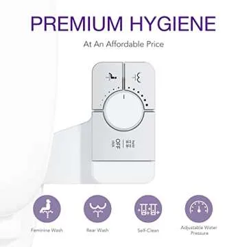 Veken Ultra Slim Bidet Attachment for Eco-Friendly Hygiene