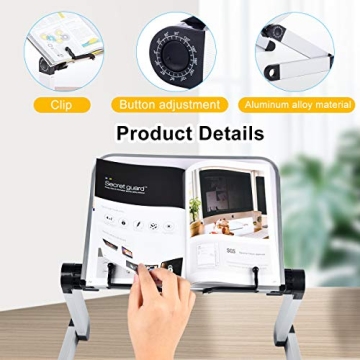 Armyte Ergonomic Book Stand for Comfortable Reading Anywhere