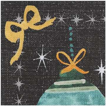 Ruggable Washable 2x10 Runner Rug, Festive Garland Multicolor, Premium Christmas Rugs for Hallway, Kitchen, Entryway, Living Room, Bedroom, Office with Gripper Non Slip Pad, Festive Garland Multicolor