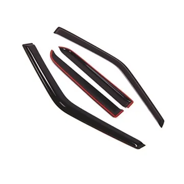 TuningPros Rain Guards for Isuzu Rodeo (1991-1997) | Custom-fit Window Visors | Smoke Tinted, 4 Pcs ...