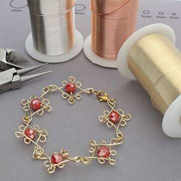 Tarnish-Resistant Copper Wire for Jewelry Making 20 Yards