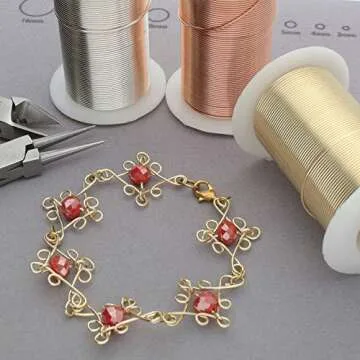Tarnish-Resistant Copper Wire for Jewelry Making 20 Yards