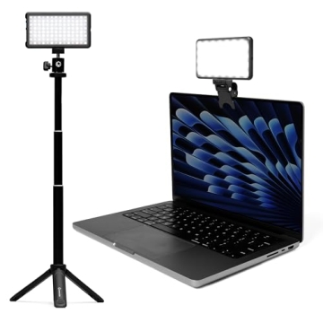 Lume Cube Broadcast Lighting Kit Live Stream Webcam Light for Computer & Laptop Enhance Video Calls ...
