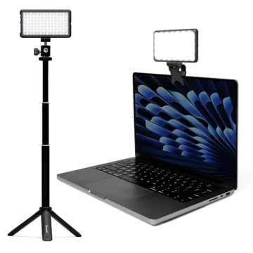 Lume Cube Broadcast Lighting Kit Live Stream Webcam Light for Computer & Laptop Enhance Video Calls ...