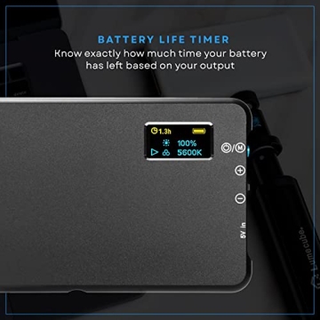 Lume Cube Broadcast Lighting Kit Live Stream Webcam Light for Computer & Laptop Enhance Video Calls Streaming & Vlogging Include Adjustable Tripod & Clip Mount Adjust Brightness & Color Temperature