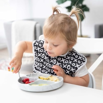 Bumkins Silicone Grip Dish for Baby Feeding Needs