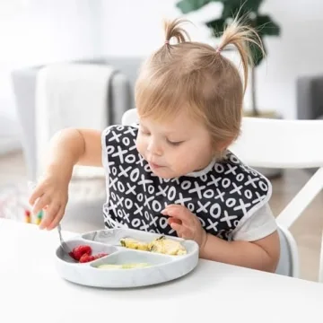 Bumkins Silicone Grip Dish for Baby Feeding Needs
