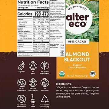 Alter Eco Dark Chocolate Bars | Organic, Fair Trade, Non-GMO