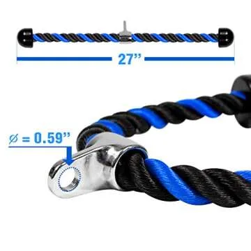 Yes4All Deluxe 27-Inch Tricep Rope for Home Gym