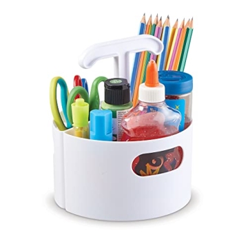 Learning Resources Create-a-Space Storage Mini Center - White, Classroom Craft Keeper, Maker Space, ...