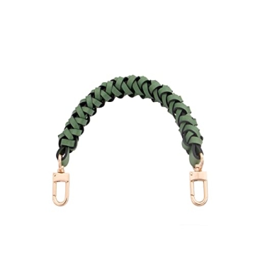 Genuine Leather Braided Handle Compatible with Neonoe Strap for Metis Noe BB NM Beaubourg Hobo (Gree...