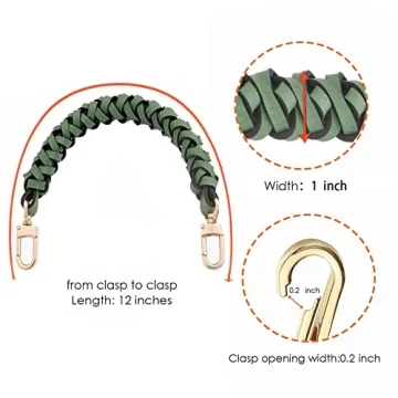 Genuine Leather Braided Handle for Luxury Handbags