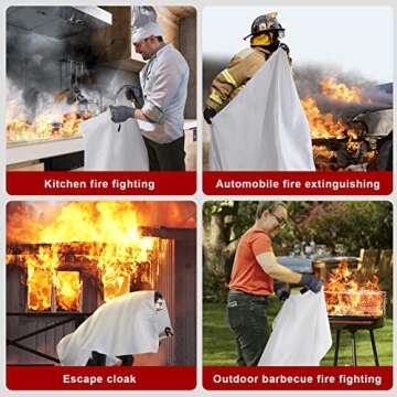 plencell Fire Blankets,Emergency Fire Estinguisher,fire Extinguisher for Home,for Suppression Flame ...