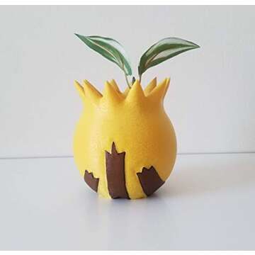 ONESHOT3D Sunkern Planter Flower Pot - Gift Idea for Gamers and Fans of Let's Go!