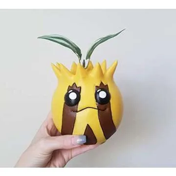 ONESHOT3D Sunkern Planter Flower Pot - Gift Idea for Gamers and Fans of Let's Go!