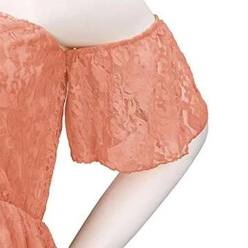 Sicily Lace Off-Shoulder Maternity Dress for Photos