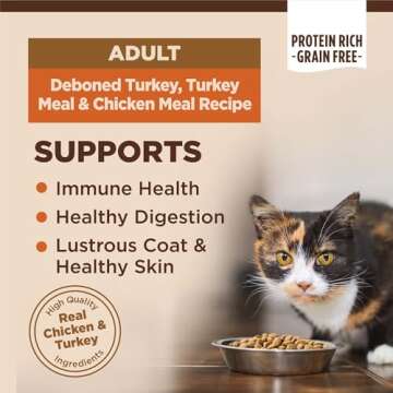 Wellness CORE High Protein Grain-Free Adult Dry Cat Food, Original Formula Turkey, Turkey Meal & Chi...