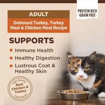Wellness CORE High Protein Grain-Free Adult Dry Cat Food, Original Formula Turkey, Turkey Meal & Chi...