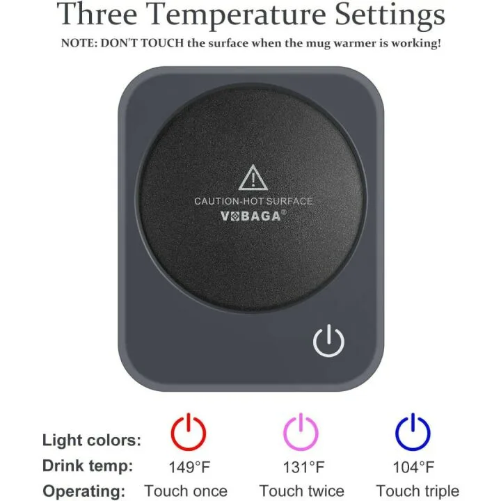 VOBAGA Smart Coffee Mug Warmer with Auto Shut Off